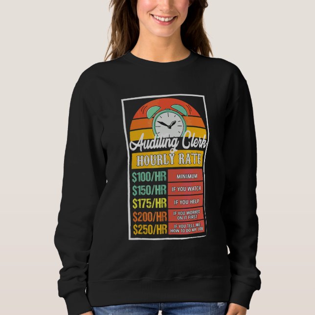 Revisionskontorist Timlön Gag T Shirt (Framsida)