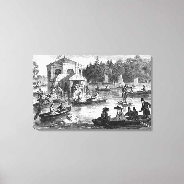 Revisionsrättens damm i Fontainebleau Canvastryck (Framsida)