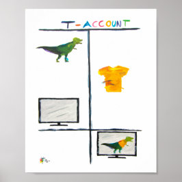 Revisor Art T Rex T Konto Redovisningskontor Poster