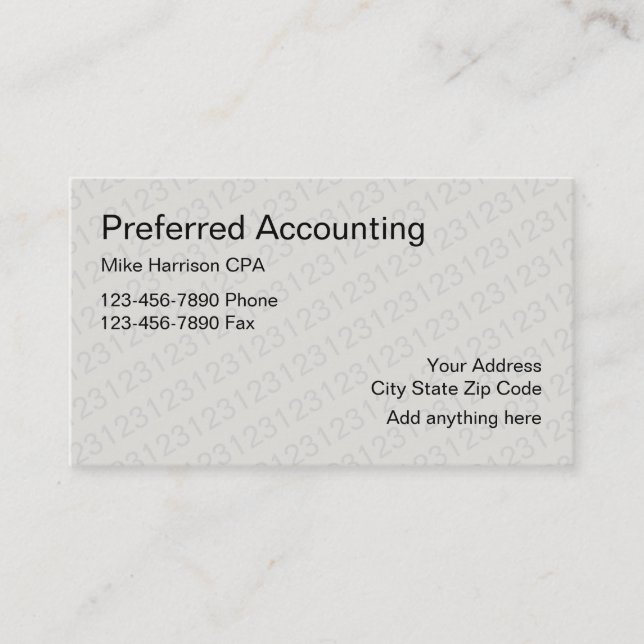 Revisor CPA-design Visitkort (Framsida)