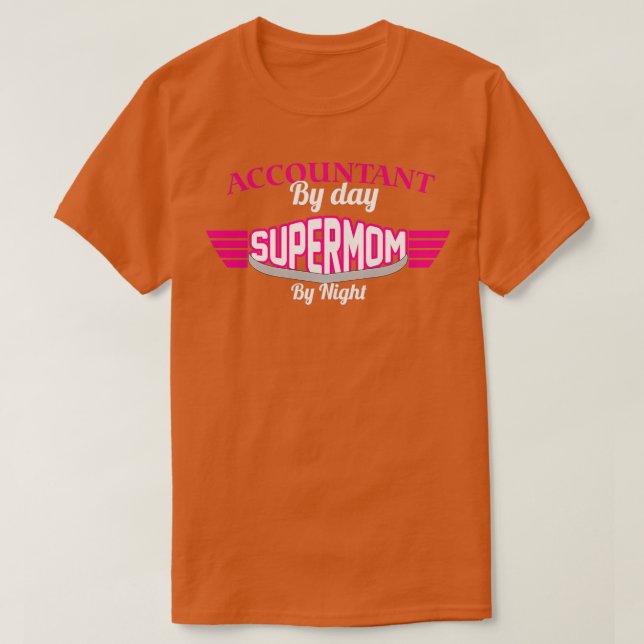 revisor efter daglig supermamma på natten t shirt (Design framsida)