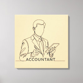 revisor, en konst med text och färg canvastryck