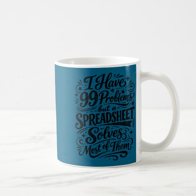 Revisor humor kalkylblad dataanalytiker kaffemugg (Höger)