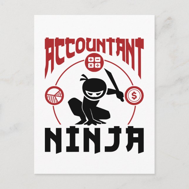 Revisor Ninja Redovisning CPA Vykort (Framsida)