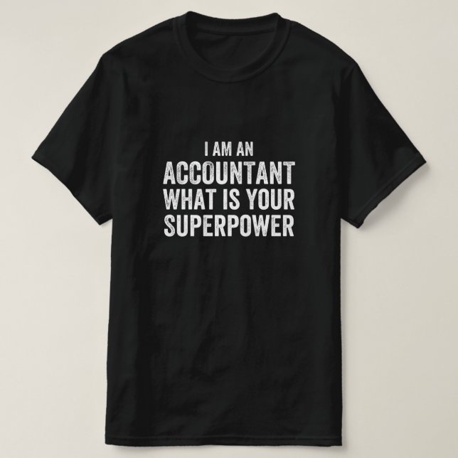 revisor Vad är din supermakt T Shirt (Design framsida)