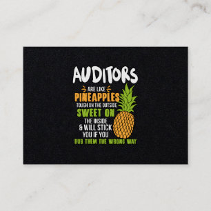 Revisorer är som ananas. visitkort