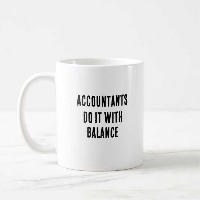 Revisorer gör det med balans kaffemugg (Vänster)