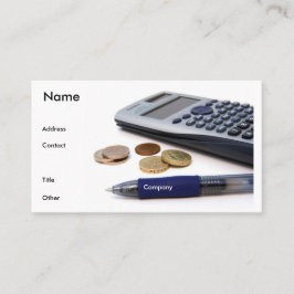 Revisorn profilerar kortet visitkort