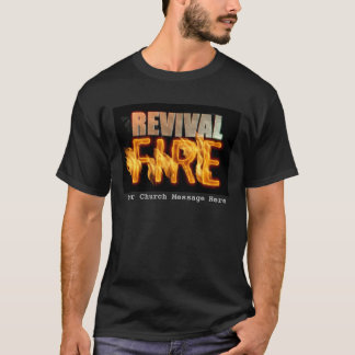 Revival fire kyrka uppsökande typografi evangelisa t shirt