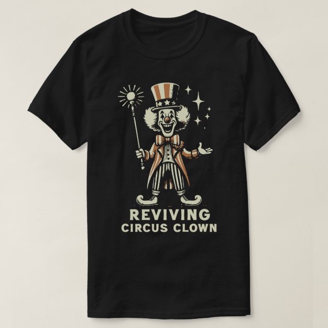 Reviving Circus Clown T Shirt (Design framsida)