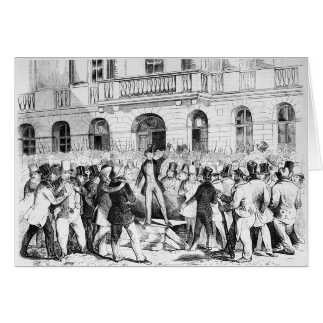 Revolt i Wien Hälsningskort (Framsidan Horizontal)