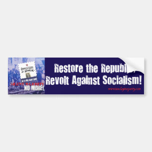 Revolt mot Socialismbildekal Bildekal