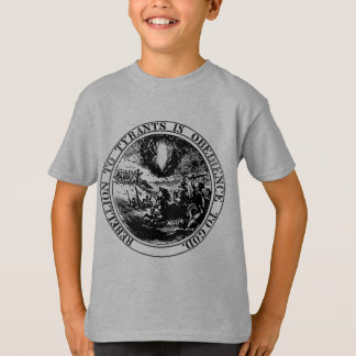 Revolt till den TyrantsPosterized svarten/vit Tee
