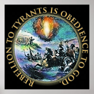 Revoltet till Tyrants är Obedience till guden = Poster