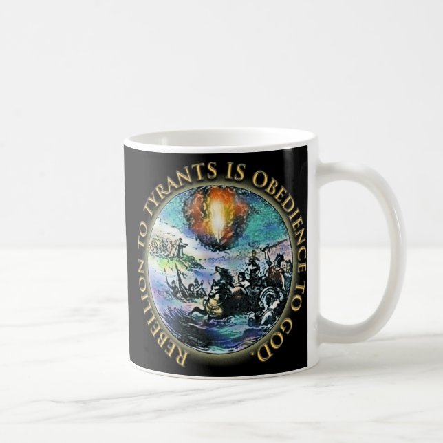 Revoltet till tyrants är Obedience till gudmuggen Kaffemugg (Höger)