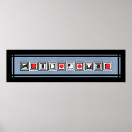 REVOLUCION Black Grått Red Poster