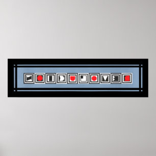 REVOLUCION Black Grått Red Poster