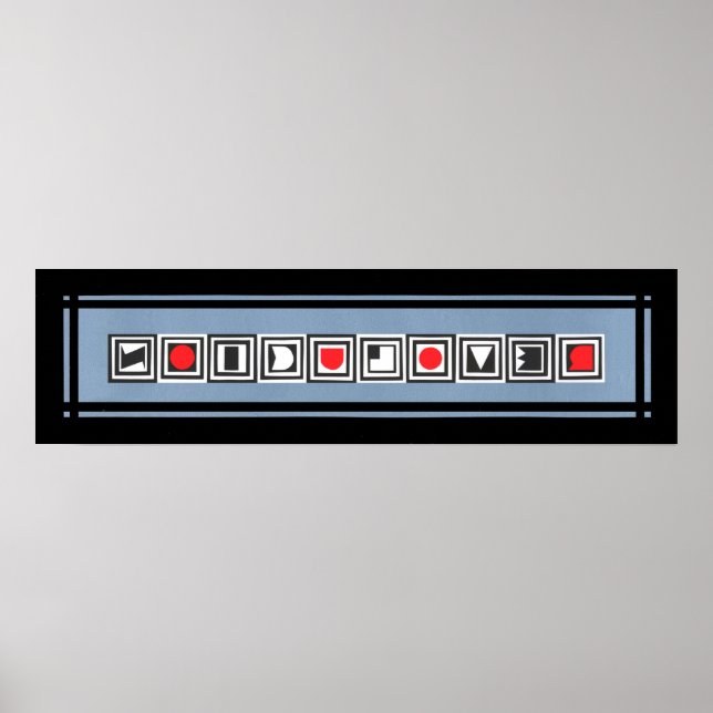 REVOLUCION Black Grått Red Poster (Framsidan)