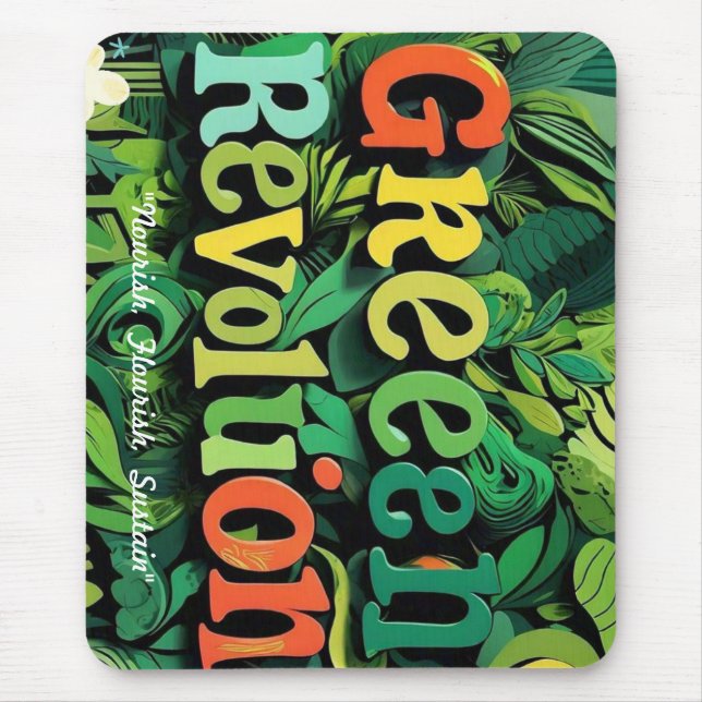 "Revolution av Grönt ej utlöst" Musmatta (Framsidan)