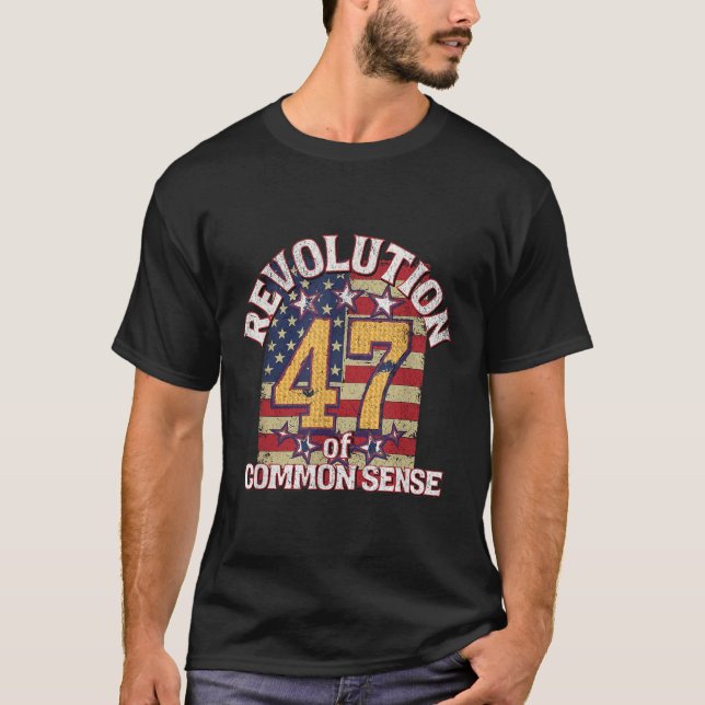 Revolution av sunt förnuft 47 ordförande t shirt (Framsida)