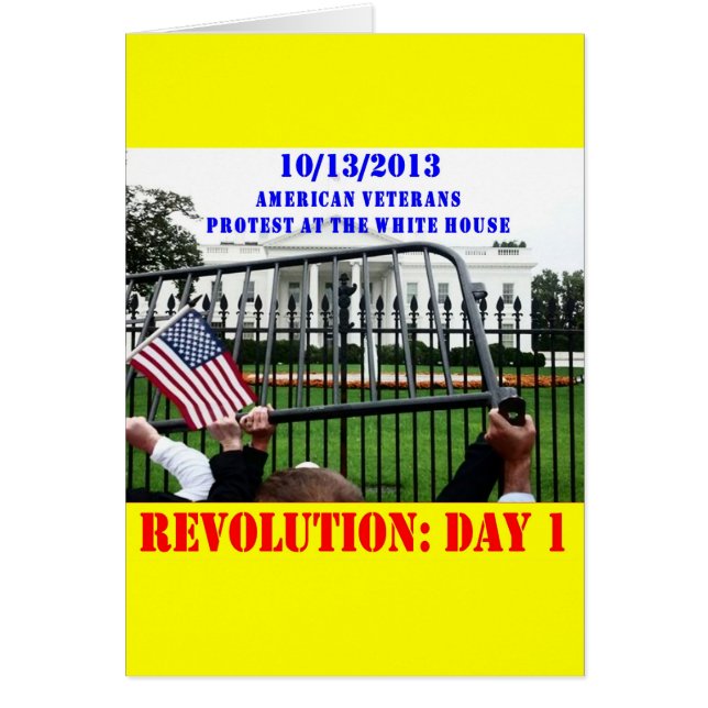 REVOLUTION: DAG 1 HÄLSNINGSKORT (Framsidan)