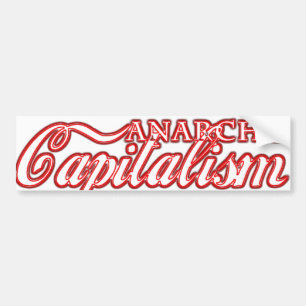 Revolution för Anarcho kapitalismkapitalist Bildekal