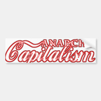 Revolution för Anarcho kapitalismkapitalist Bildekal