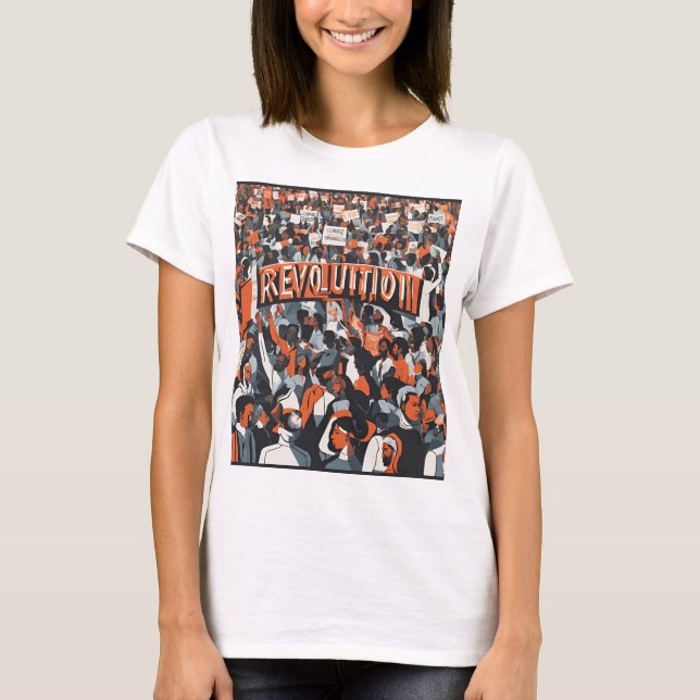 "Revolution"-grafik T Shirt (Framsida)