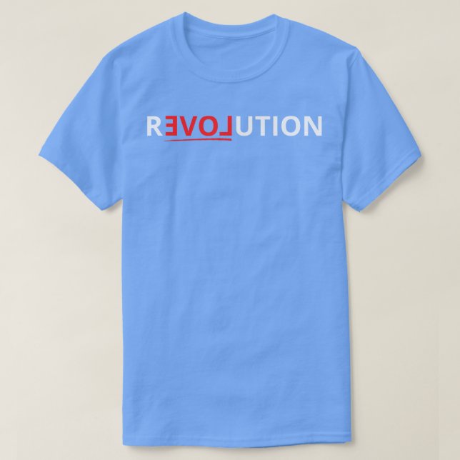 revolution kärlek t shirt (Design framsida)