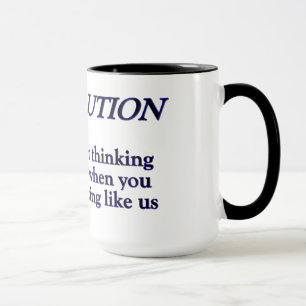 Revolution kontra utveckling mugg