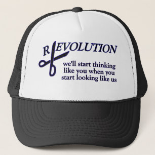 Revolution kontra utveckling truckerkeps