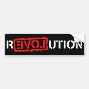 Revolution med kärlek! bildekal