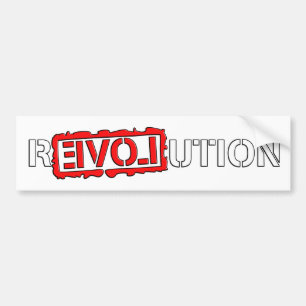 Revolution med kärlek! bildekal