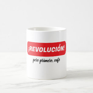 ¡Revolution! men först, kaffe novelty kaffemug Kaffemugg