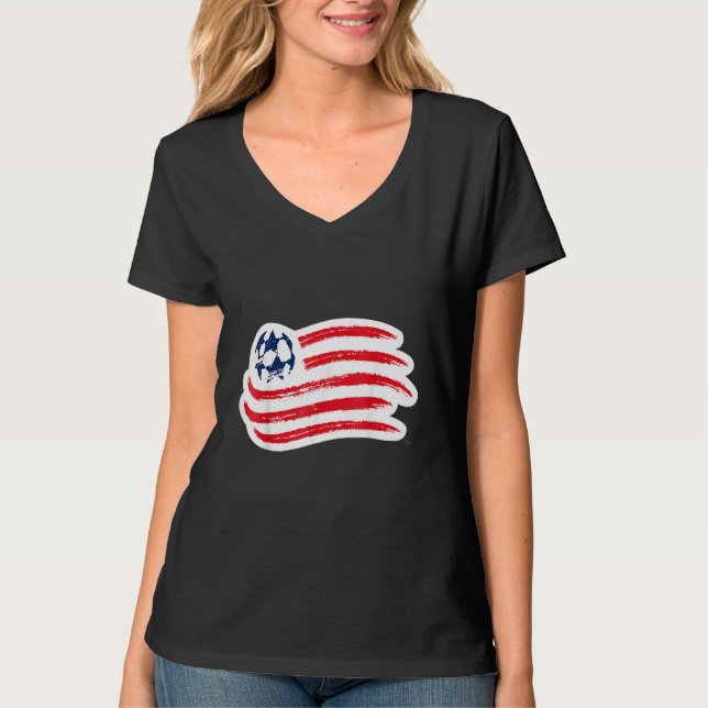 revolution new england T-Shirt Vintage England Fla (Framsida)
