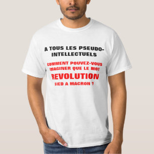 REVOLUTION och MACRON? t-shirt