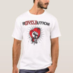 Revolution Shirt Tee Shirt<br><div class="desc">Fantastisk revolution t-shirt med upphöjt ansikte över ett hjärta</div>