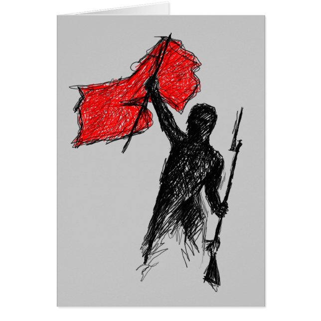 Revolutionär! Hälsningskort (Framsidan)