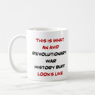 revolutionär historiebuff för krig, levande kaffemugg