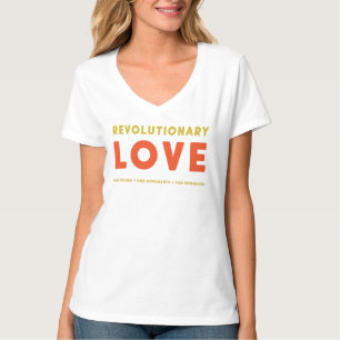 Revolutionär kärlek i T-tröja för tre riktningar T Shirt