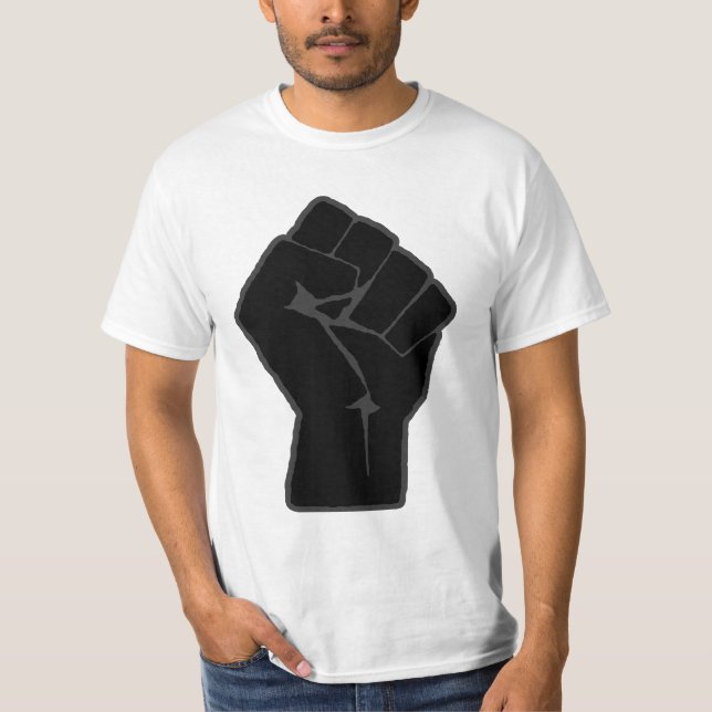 Revolutionär lyftt näveT-tröja T Shirt (Framsida)
