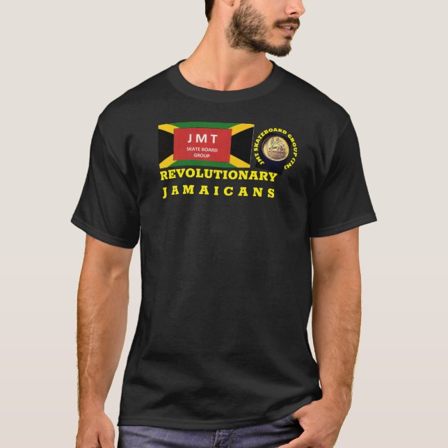 REVOLUTIONÄRA JAMAICANER Basic Svart T-Shirt (Framsida)