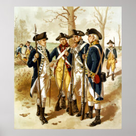 Revolutionära Krig infanteriet Poster