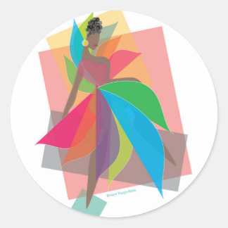 Revolutionary Kärlek Runt Klistermärke