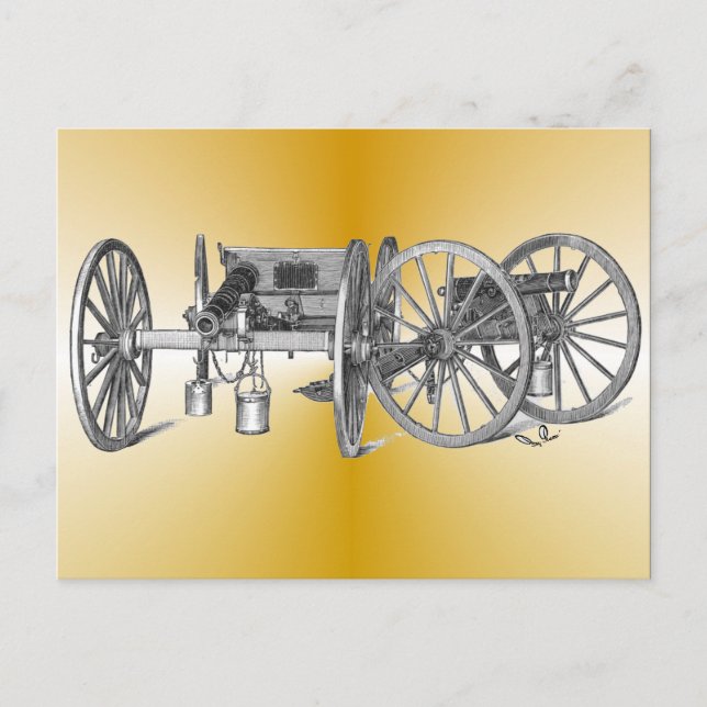 Revolutionary Krig Cannon Vykort (Framsida)