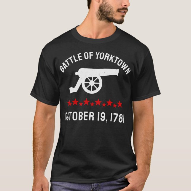 Revolutionary Krig Revolution Battle of Yorktown 1 T Shirt (Framsida)