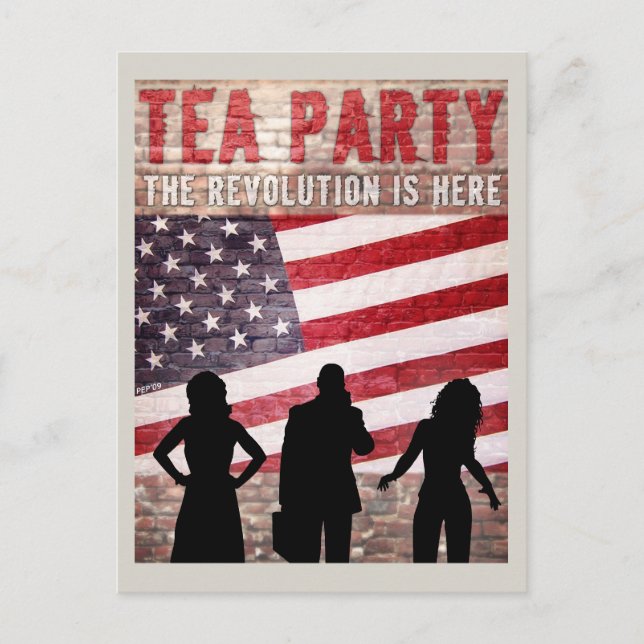 Revolutionen är här vykort (Framsida)