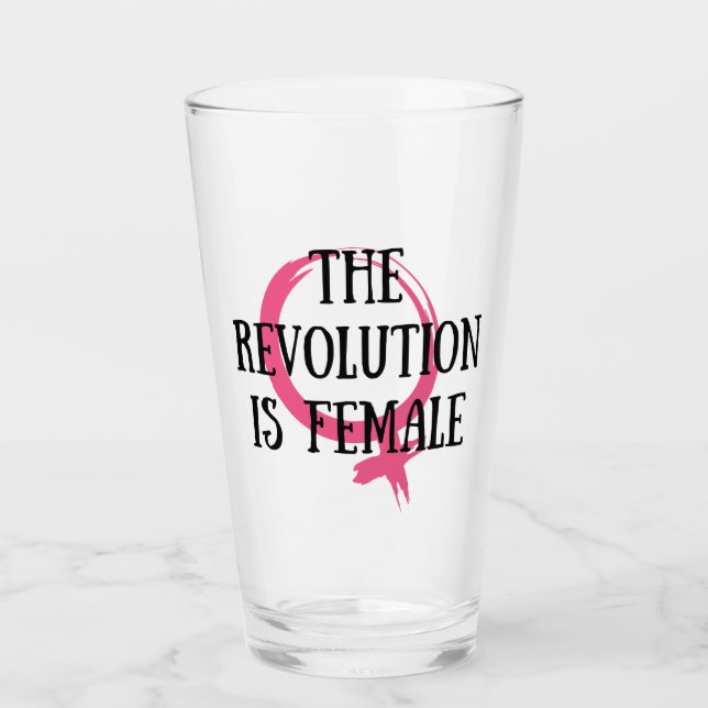 Revolutionen är kvinnlig glaskopp (Framsida)