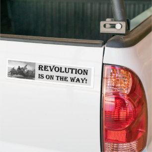 Revolutionen är på väg bildekal