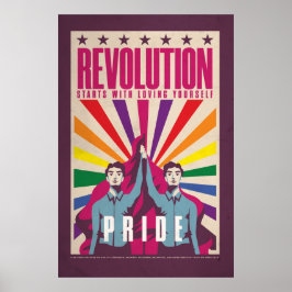 Revolutionen för Pridet vintage Poster